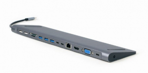 Gembird Multi Port Adapter USB Type C 9in1 USB hub (A-CM-COMBO9-01)