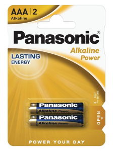 Panasonic 1.5V Alk&aacute;li AAA ceruza elem Alkaline Power (2db / csomag) (LR03APB/2BP)