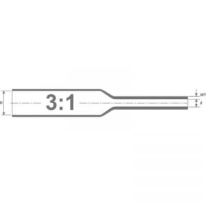 Adagoló doboz, HIS-3 O (zsugorodás előtt/után): 18 mm/6 mm, zsugorodási arány 3:14 m, átlátszó