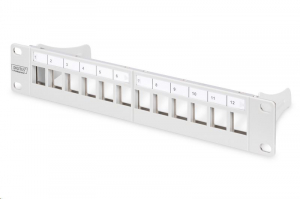 Digitus DN-91419 moduláris patch panel 12 port 1U 10"