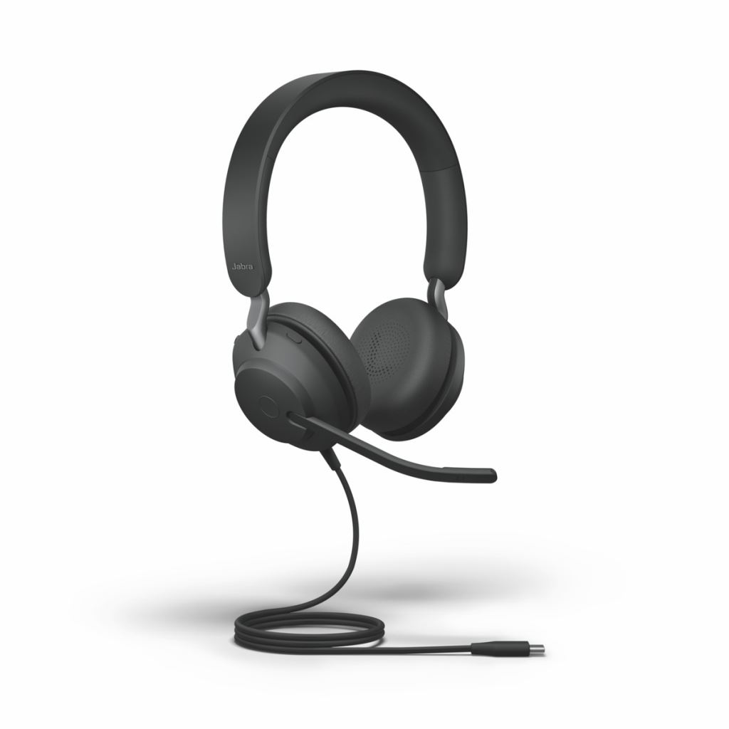 Jabra Evolve2 40 MS USB-C sztereó headset fekete (24089-999-899)