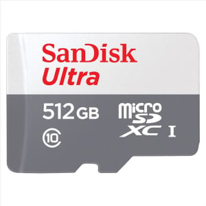 512GB microSDXC Sandisk Ultra CL10 + adapter (186562 / SDSQUNR-512G-GN6TA)