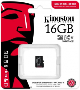 16GB microSDHC Kingston Industrial Temperature U3 V30 A1 (SDCIT2/16GBSP)