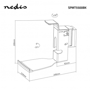 Nedis Sonos Five/PLAY:5 hangszóró konzol fekete (SPMT5500BK)