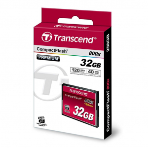 32GB Compact Flash memóriakártya Transcend 800x (TS32GCF800)