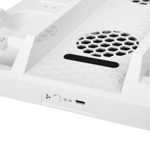 FroggieX Cooling Charging Stand & Storage Xbox One hűtő + dupla töltő állvány + játék tartó fehér (FX-XB-C1-W)