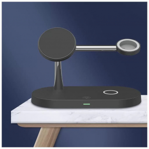 Tech-Protect A14 3az1-ben MagSafe QI töltő fekete (126507)