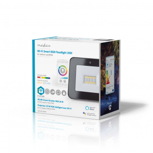 Nedis SmartLife WiFi Intelligens LED reflektor normál 20W RGB/2700-6500K (WIFILOFC20FBK)