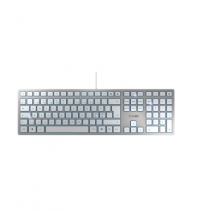 Cherry KC 6000 Slim Pan-Nordic billentyűzet ezüst-fehér (JK-1600PN-1)