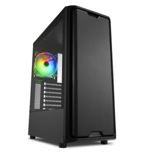 Sharkoon SK3 RGB táp nélküli ablakos ház fekete (4044951030170)