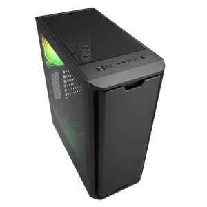 Sharkoon SK3 RGB táp nélküli ablakos ház fekete (4044951030170)
