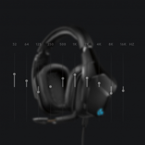 Logitech G635 7.1 Lightsync játékhoz tervezett mikrofonos fejhallgató fekete (981-000750)