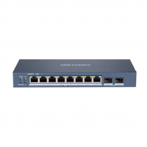 Hikvision 10/100/1000 8x PoE + 2x gigabit combo menedzselhető switch (DS-3E1510P-SI)