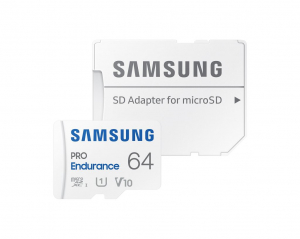 64GB microSDXC Samsung PRO Endurance U1 V10 + adapter  (MB-MJ64KA/EU)