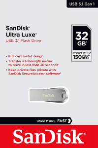 Pen Drive 32GB SanDisk Ultra Luxe USB 3.1 (SDCZ74-032G-G46)