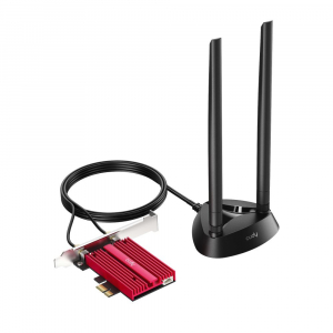 Cudy AX5400 Wi-Fi 6/6E Bluetooth 5.0 PCIe Adapter külső antennával (WE4000)