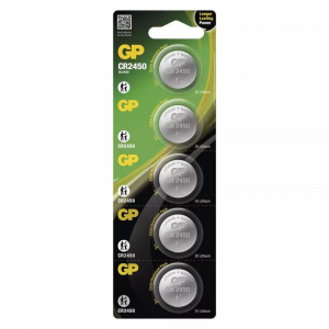 GP CR2450 Lithium gombelem (5db/bliszter) (B1585)