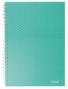 Esselte Colour'Breeze spir&aacute;lf&uuml;zet vonalas, A5, z&ouml;ld (628472)