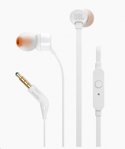 JBL T110 In-Ear fülhallgató fehér (T110WHT)