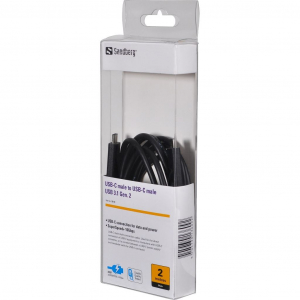 Sandberg USB-C - USB-C USB 3.1 Gen.2 kábel 2m (136-09)