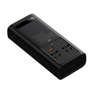 Baseus autós inverter 300W 220V CN / EU fekete (CGNB010101)