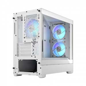 Fractal Design Pop Mini Air táp nélküli ablakos mATX ház RGB White TG Clear - fehér (FD-C-POR1M-01)