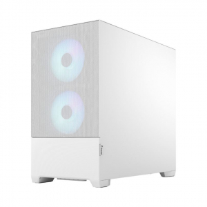 Fractal Design Pop Mini Air táp nélküli ablakos mATX ház RGB White TG Clear - fehér (FD-C-POR1M-01)