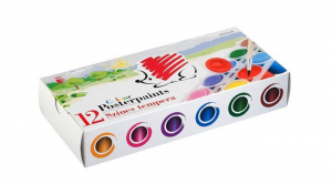 ICO "S&uuml;ni" Tempera k&eacute;szlet t&eacute;gelyes 12 k&uuml;l&ouml;nb&ouml;ző sz&iacute;n (7270118001 / 7270118003)