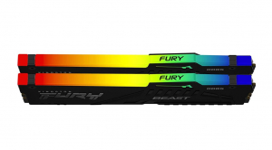 32GB 5600MHz DDR5 RAM Kingston Fury Beast RGB CL40 (2x16GB) (KF556C40BBAK2-32)