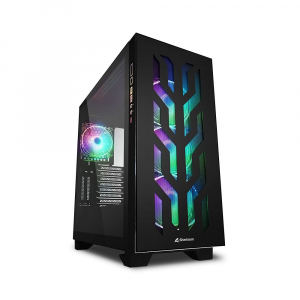Sharkoon ELITE SHARK CA300T táp nélküli ablakos ház fekete (4044951030149)