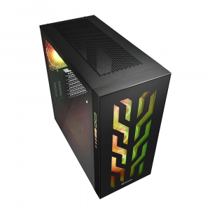 Sharkoon ELITE SHARK CA300T táp nélküli ablakos ház fekete (4044951030149)