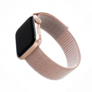 FIXED Apple Watch 42/44/45mm nylon szíj rose gold (FIXNST-434-ROGD)
