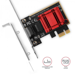 Axagon Gigabit Ethernet 1 s&aacute;vos PCI-Express k&aacute;rtya (PCEE-G25)
