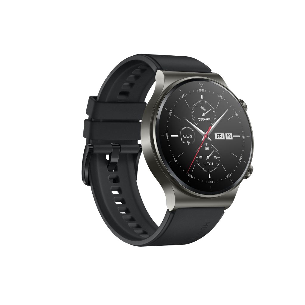 Huawei Watch GT 2 Pro Sport fekete fluorelasztomer szíjjal (55025791)