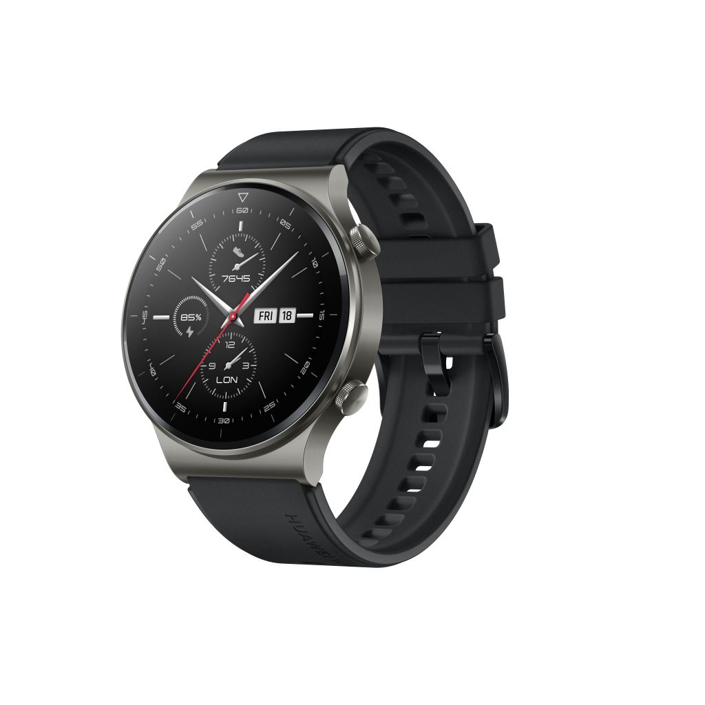 Huawei Watch GT 2 Pro Sport fekete fluorelasztomer szíjjal (55025791)