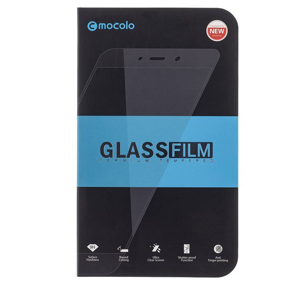 MOCOLO képernyővédő üveg (5D full glue, íves, teljes felületén tapad, karcálló, 0.3 mm, 9H) FEKETE [Xiaomi Redmi 8]