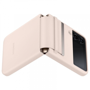 Samsung Galaxy Z Flip4 kihajtható bőrtok rózsaszín (EF-VF721LPEGWW)