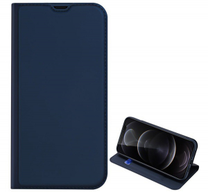 DUX DUCIS SKIN PRO tok &aacute;ll&oacute;, bőr hat&aacute;s&uacute; (FLIP, oldalra ny&iacute;l&oacute;, bankk&aacute;rtya tart&oacute;, asztali tart&oacute; funkci&oacute;) S&Ouml;T&Eacute;TK&Eacute;K [Apple iPhone 13 Pro]