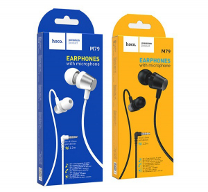 HOCO M79 f&uuml;lhallgat&oacute; SZTEREO (3.5mm jack, mikrofon, felvevő gomb, hangerő szab&aacute;lyoz&oacute;, t&ouml;r&eacute;s&aacute;ll&oacute; k&aacute;bel, 120cm) FEH&Eacute;R (M79_W)