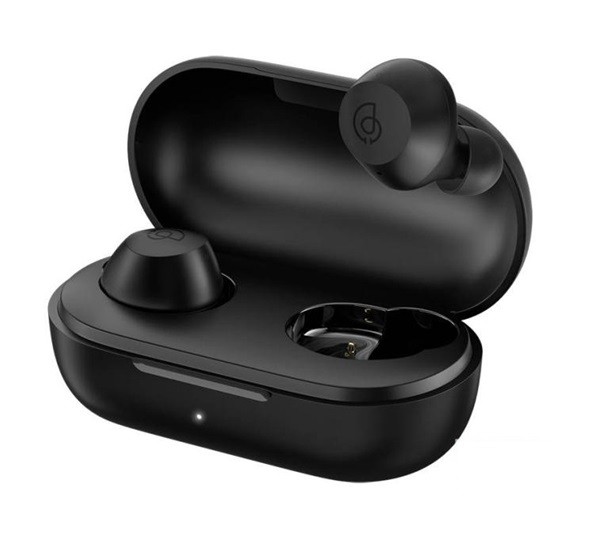 HAYLOU T16 bluetooth fülhallgató SZTEREO (v5.0, TWS, extra mini + töltőtok) FEKETE (T16)