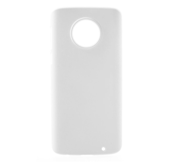Műanyag telefonvédő (gumírozott) FEHÉR [Motorola Moto G6 Plus (XT1926)]