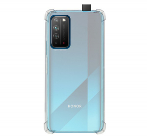 Szilikon telefonvédő (közepesen ütésálló, légpárnás sarok) ÁTLÁTSZÓ [Honor X10 5G]