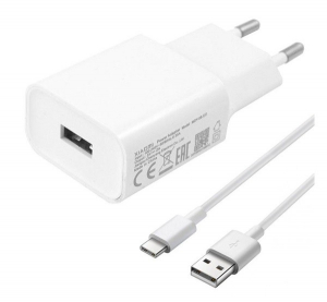 XIAOMI hálózati töltő USB aljzat (5V / 2000mA, gyorstöltés támogatás + Type-C kábel) FEHÉR (MDY-08-EO_TYPEC) gigapack csomagolás!