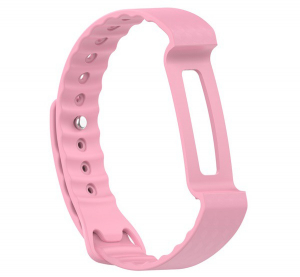 Pótszíj (szilikon, állítható, 19.4 mm) RÓZSASZÍN [Huawei Color Band A2]