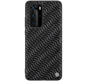 NILLKIN TWINKLE szilikon telefonvédő (közepesen ütésálló, műanyag hátlap, környezetbarát, csillogó) EZÜST [Huawei P40 Pro 5G]