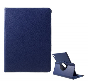 Tok álló, bőr hatású (FLIP, asztali tartó funkció, 360°-ban forgatható) SÖTÉTKÉK [Apple IPAD Pro 11 (2018)]