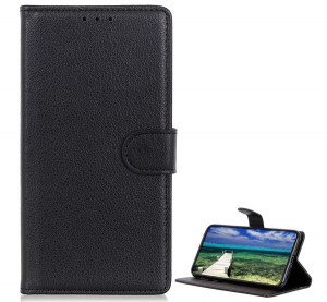 Tok &aacute;ll&oacute;, bőr hat&aacute;s&uacute; (FLIP, oldalra ny&iacute;l&oacute;, asztali tart&oacute; funkci&oacute;, pr&eacute;mium) FEKETE [Xiaomi 11T Pro]