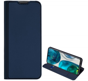 DUX DUCIS SKIN PRO tok &aacute;ll&oacute;, bőr hat&aacute;s&uacute; (FLIP, oldalra ny&iacute;l&oacute;, bankk&aacute;rtya tart&oacute;, asztali tart&oacute; funkci&oacute;) S&Ouml;T&Eacute;TK&Eacute;K [Motorola Moto G52]