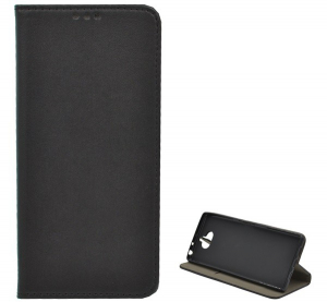 Tok &aacute;ll&oacute;, bőr hat&aacute;s&uacute; (FLIP, oldalra ny&iacute;l&oacute;, asztali tart&oacute; funkci&oacute;) FEKETE [Sony Xperia 10 plus (L4213)]