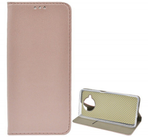 Tok &aacute;ll&oacute;, bőr hat&aacute;s&uacute; (FLIP, oldalra ny&iacute;l&oacute;, asztali tart&oacute; funkci&oacute;) ROZ&Eacute;ARANY [Xiaomi Mi 10T Lite 5G]